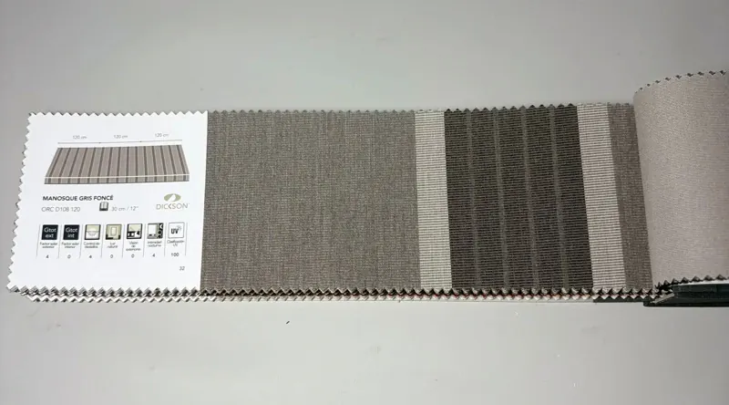 Muestra de lona rayada 12
